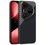 ABEEL For Huawei Pura 80 Ultra Magnetic Case Carbon Fiber Texture Back Cover