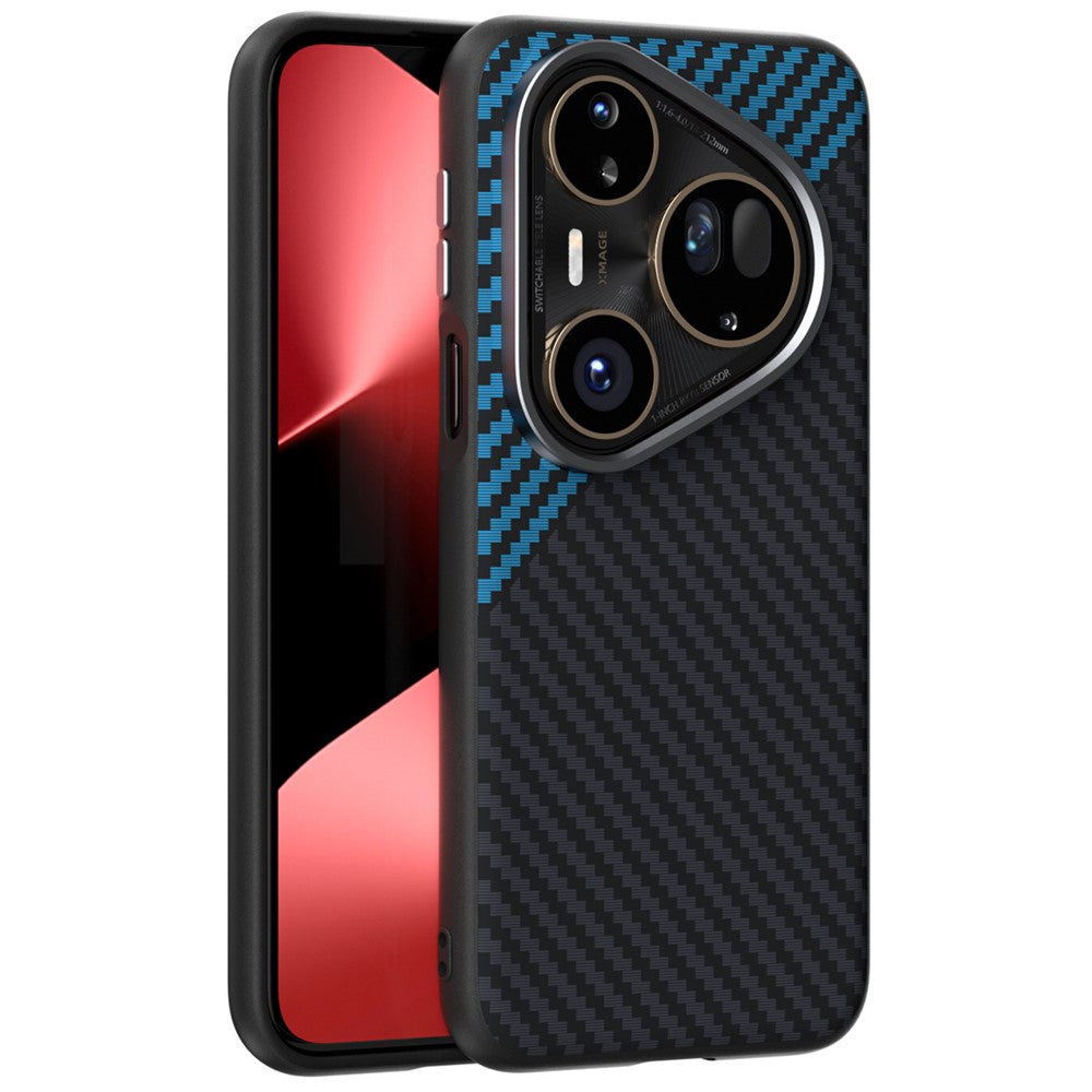 ABEEL For Huawei Pura 80 Ultra Magnetic Case Carbon Fiber Texture Back Cover