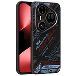 ABEEL för Huawei Pura 80 ultramagnetiskt skal mikropräglat 6D-tryckt PC TPU aluminiumlegering lädermobilskal