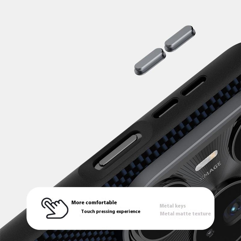 ABEEL För Huawei Pura 80 Ultra Magnetic Fodral Tryckt PC TPU Aluminiumlegering Läder mobilskal
