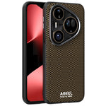 ABEEL För Huawei Pura 80 Ultra Magnetic Fodral Tryckt PC TPU Aluminiumlegering Läder mobilskal