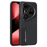 ABEEL För Huawei Pura 80 Ultra Magnetiskt Skal PC + TPU + Aluminiumlegering + PU-läder Slim mobilskal