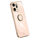 XINLI For Oppo Reno14 Pro 5G (Global) Case Ring Kickstand Electroplating TPU Phone Cover