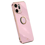 XINLI For Oppo Reno14 Pro 5G (Global) Case Ring Kickstand Electroplating TPU Phone Cover