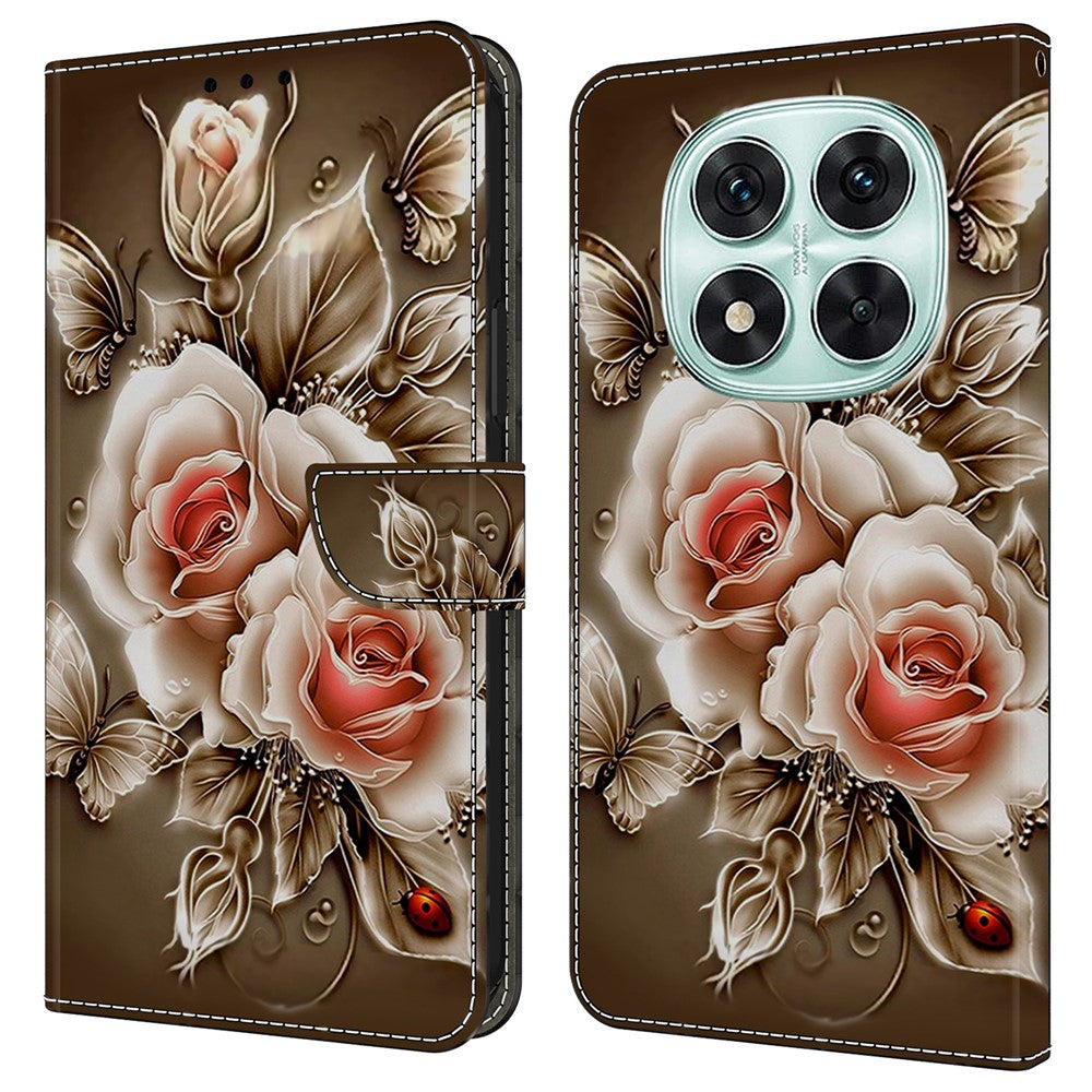 For Xiaomi Redmi Note 14 Pro 5G Case Wallet Stand Pattern Printing PU Leather Flip Phone Cover