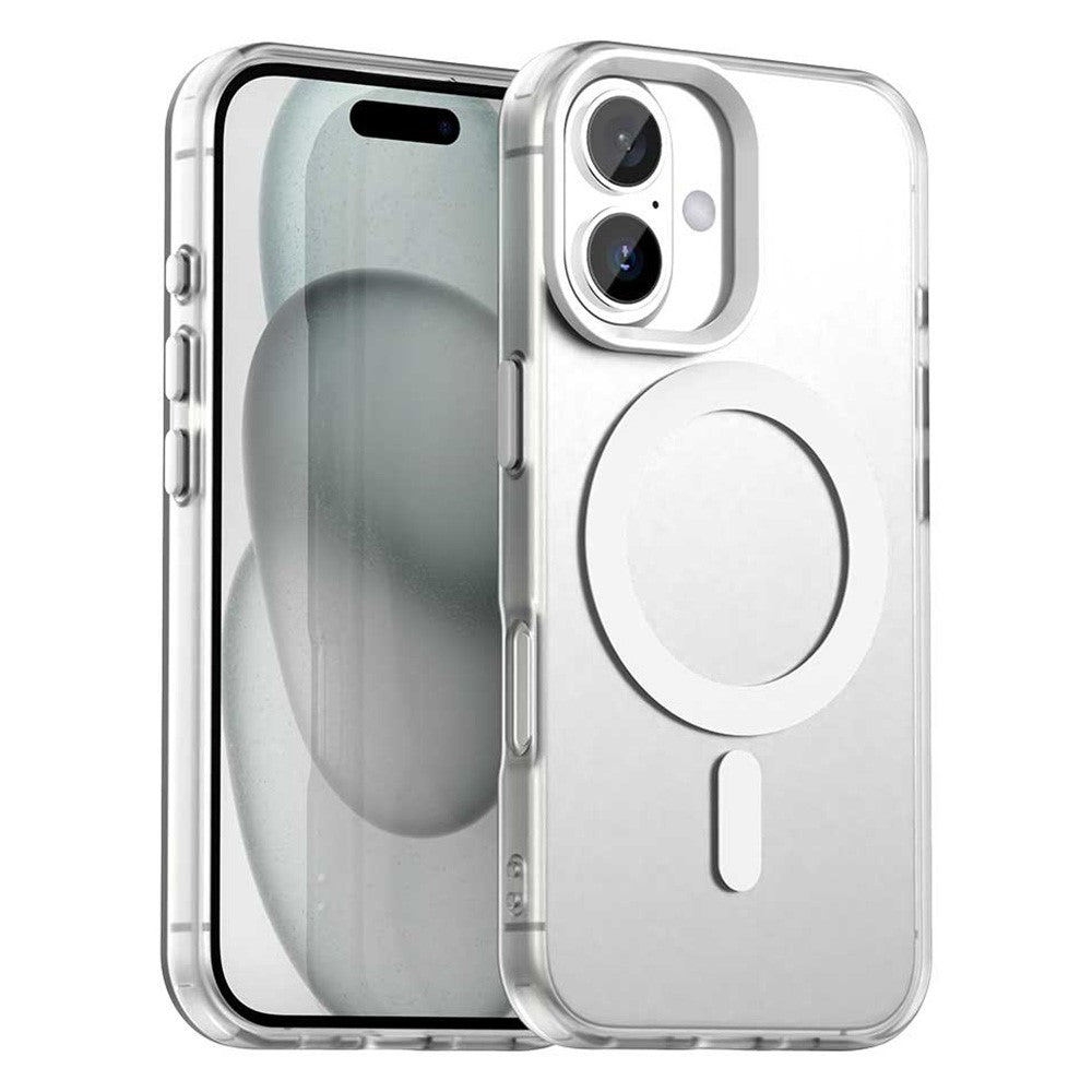 Til iPhone 17 Cover Kompatibelt med MagSafe Anti-fald Hybrid Telefon Bagcover