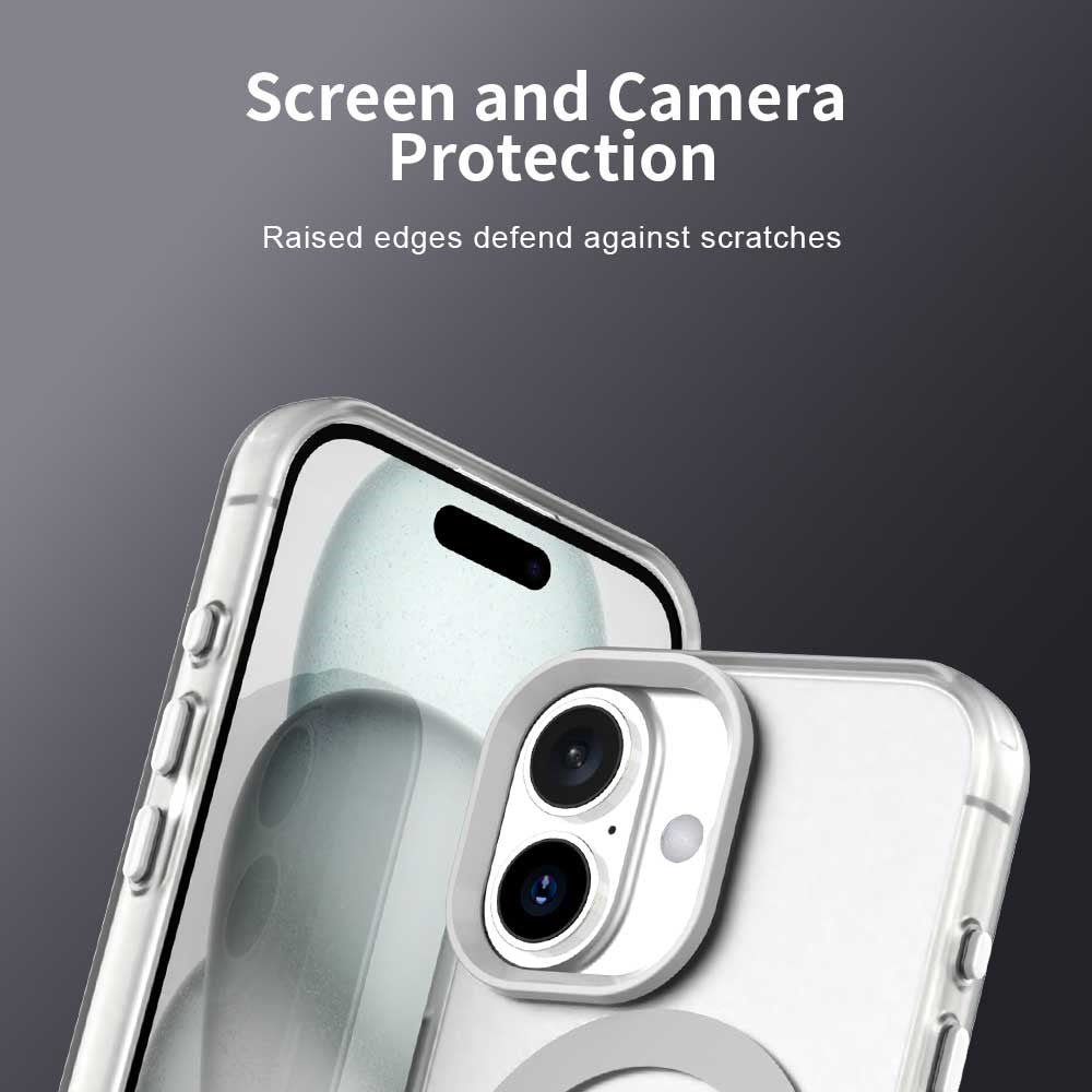 Til iPhone 17 Cover Kompatibelt med MagSafe Anti-fald Hybrid Telefon Bagcover