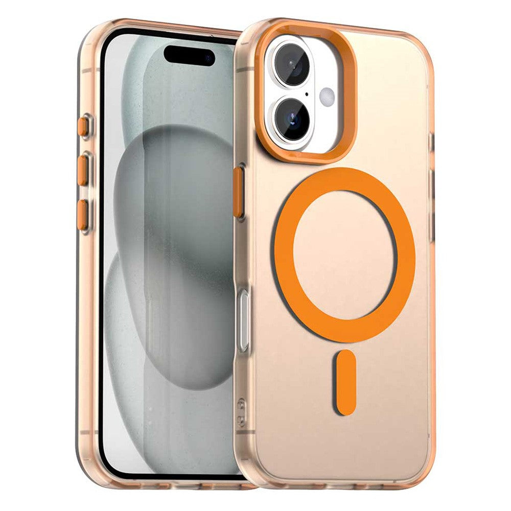 Til iPhone 17 Cover Kompatibelt med MagSafe Anti-fald Hybrid Telefon Bagcover