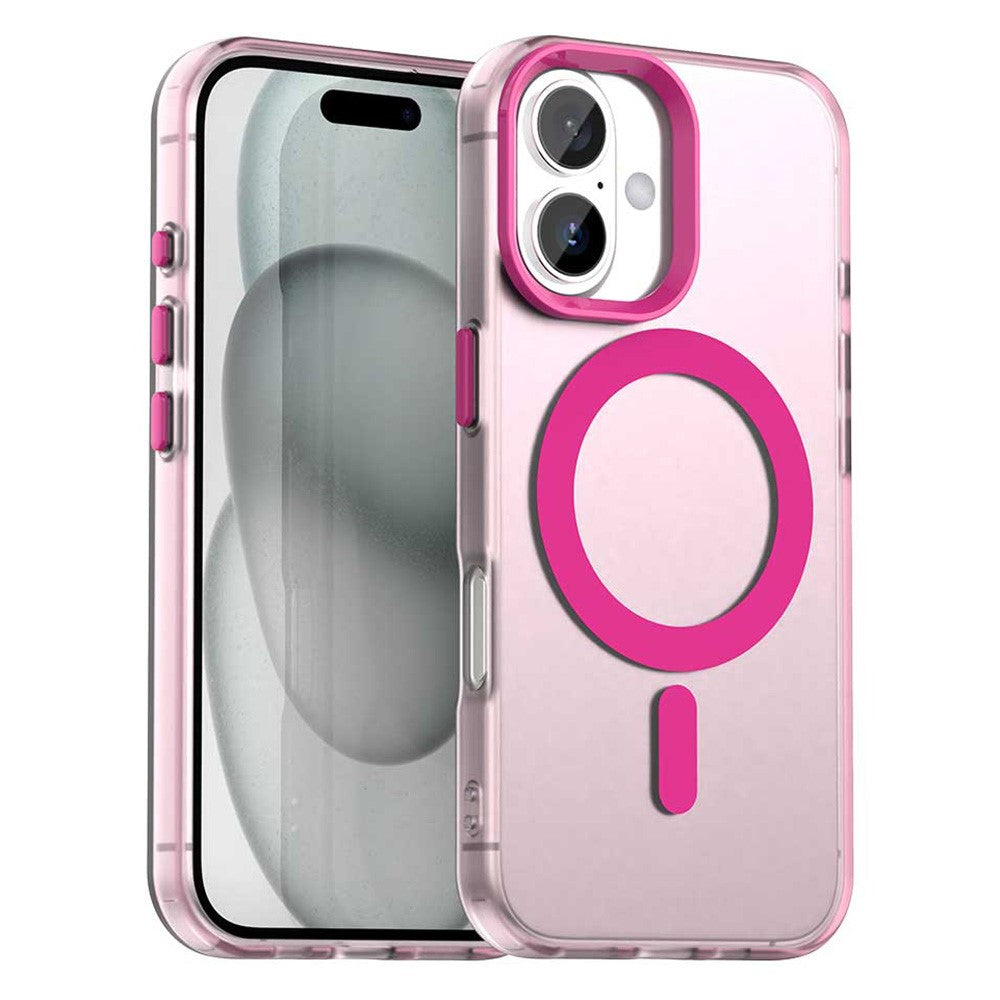 Til iPhone 17 Cover Kompatibelt med MagSafe Anti-fald Hybrid Telefon Bagcover