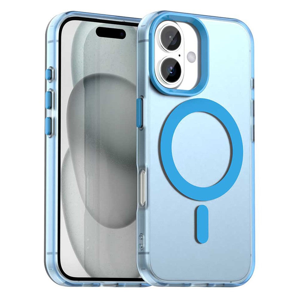 Til iPhone 17 Cover Kompatibelt med MagSafe Anti-fald Hybrid Telefon Bagcover