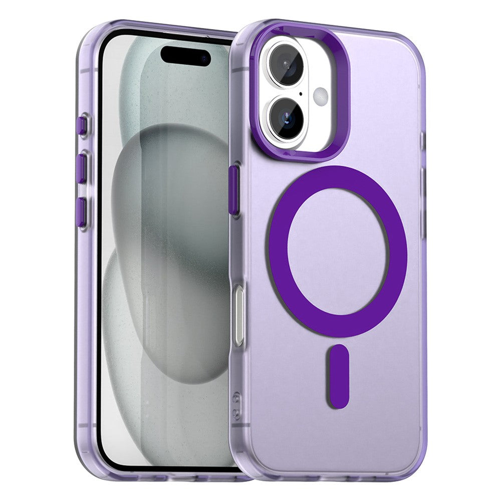 Til iPhone 17 Cover Kompatibelt med MagSafe Anti-fald Hybrid Telefon Bagcover