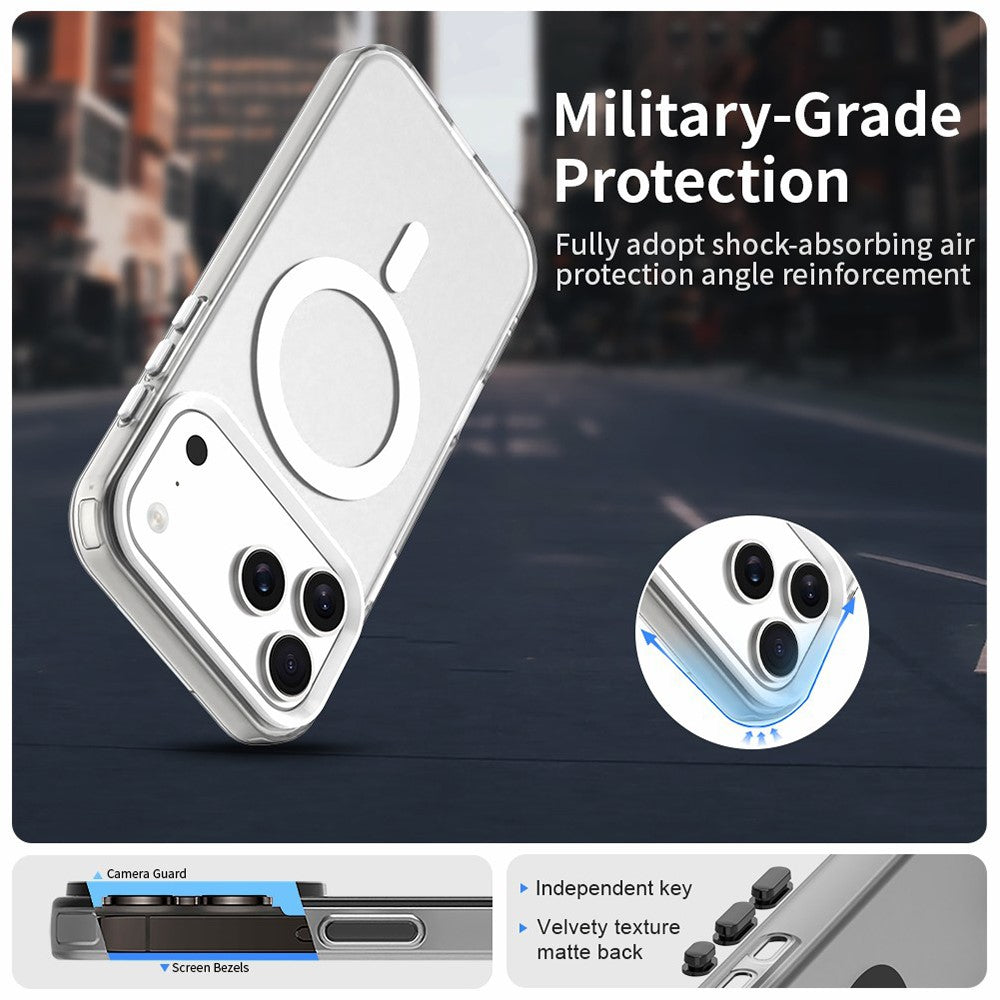 For iPhone 17 Pro Max Case Compatible with MagSafe Anti-Drop Hybrid Phone Back Cover