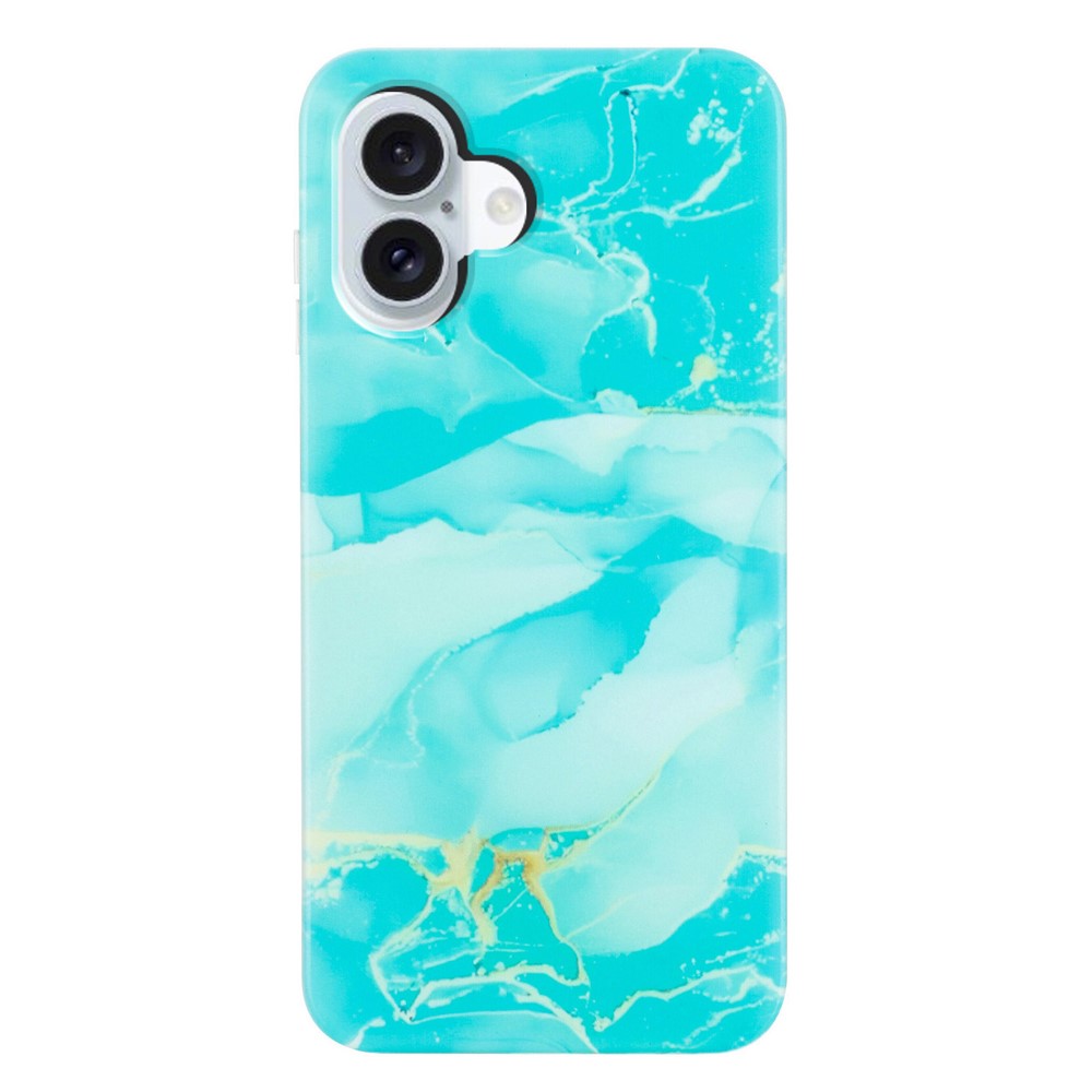 Til iPhone 17 Cover Marmormønster Malet TPU Telefonbagcover