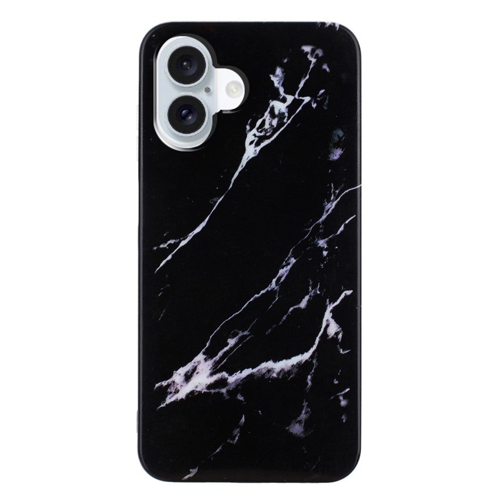 Til iPhone 17 Cover Marmormønster Malet TPU Telefonbagcover