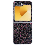 Samsung Galaxy Z Flip7 FE 5G / Z Flip6 5G-skal Gummerat silverkant Fantomglitter hårt PC-mobilskal