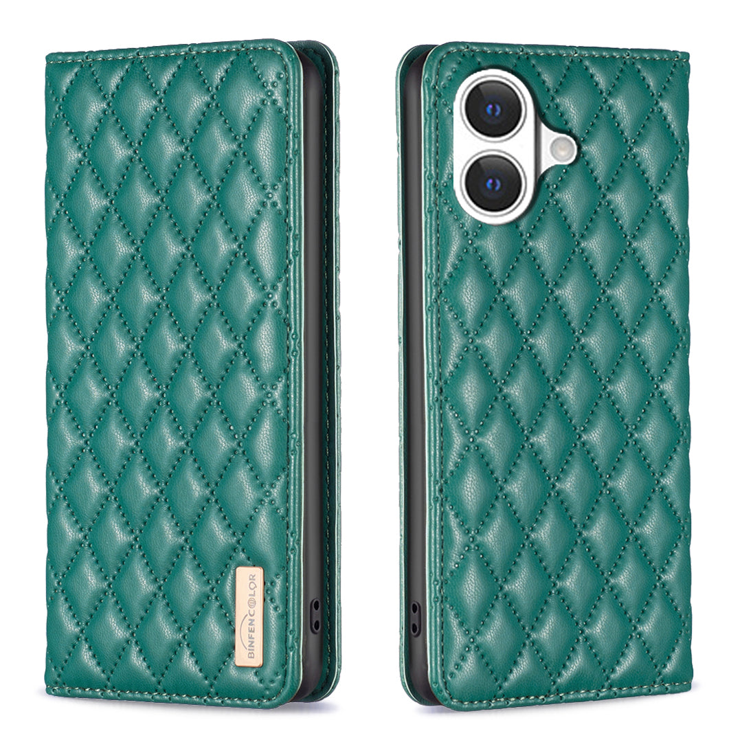 BINFEN COLOR For iPhone 17 Case with Card Holder  PU Leather Phone Stand Cover