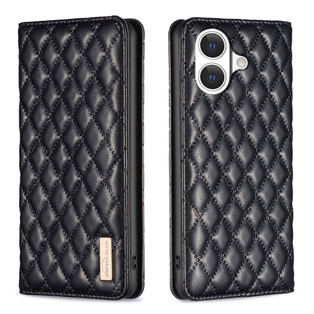 BINFEN COLOR For iPhone 17 Case with Card Holder  PU Leather Phone Stand Cover