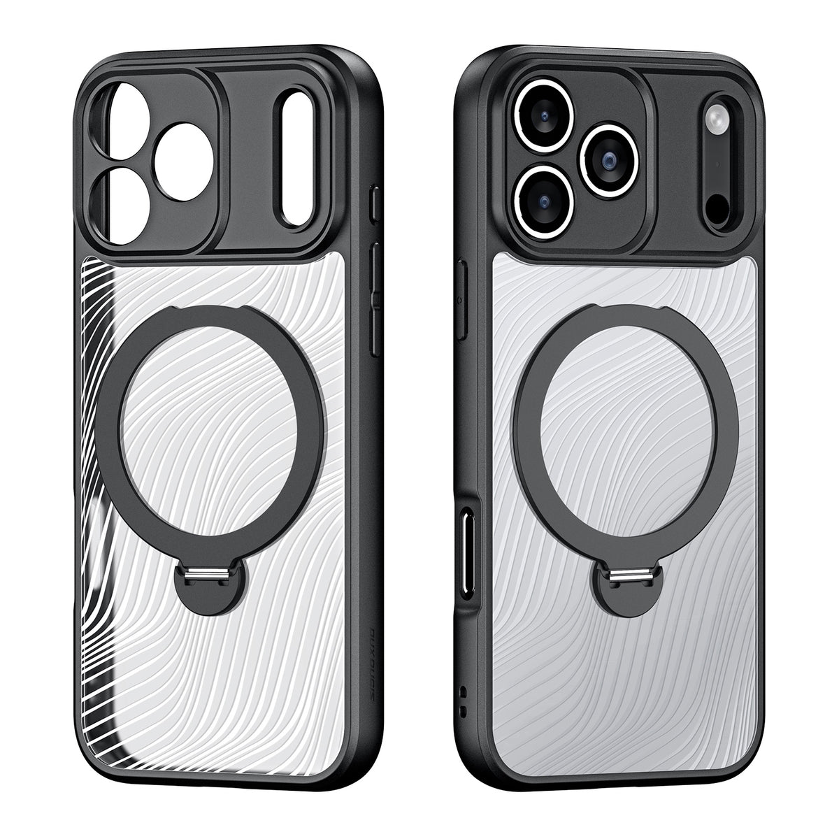 DUX DUCIS Aimo-serien til iPhone 17 Pro med støtte, TPU+PC-mobilskal kompatibelt med MagSafe (REACH-certificering)