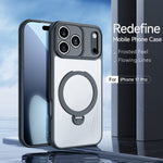 DUX DUCIS Aimo-serien til iPhone 17 Pro med støtte, TPU+PC-mobilskal kompatibelt med MagSafe (REACH-certificering)