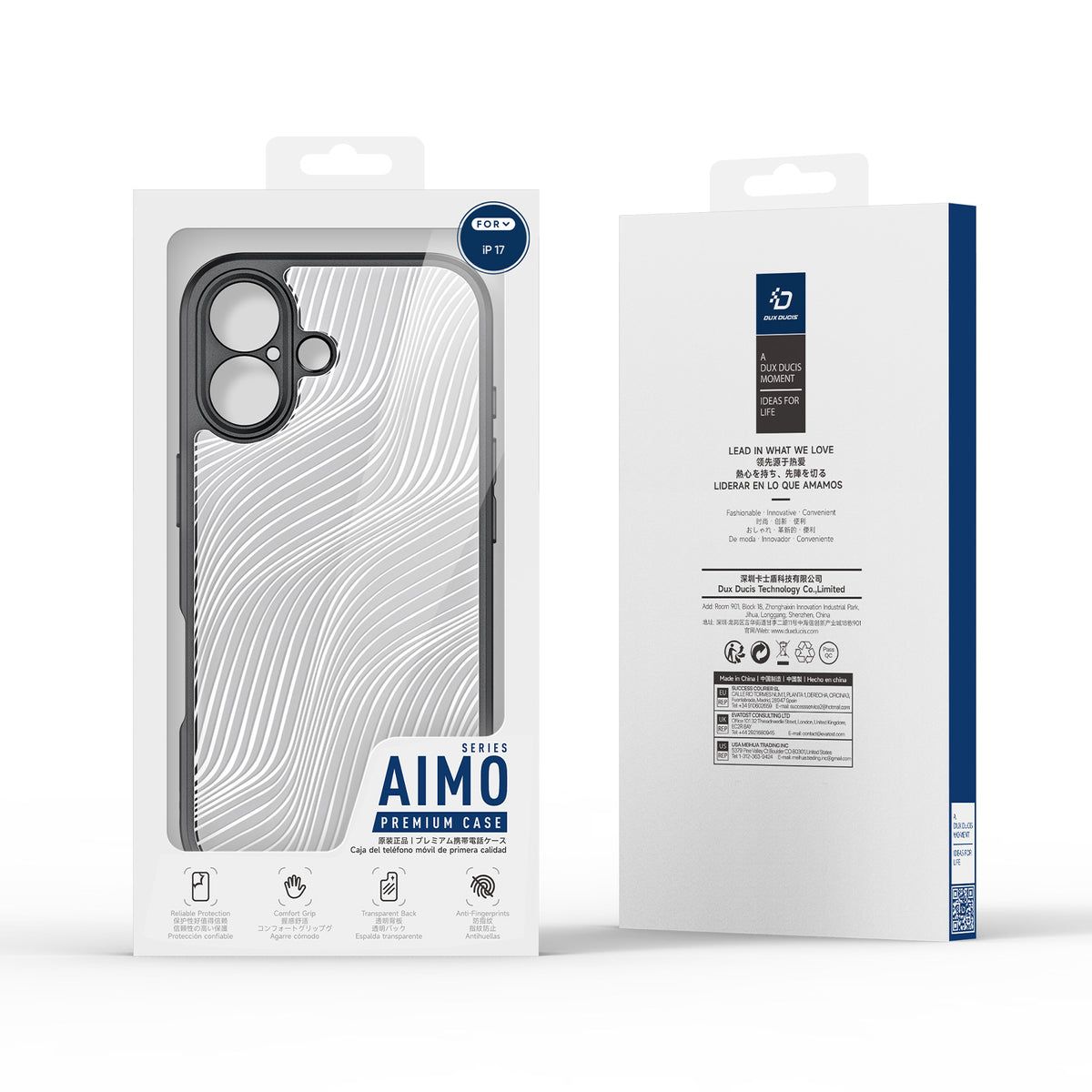 DUX DUCIS For iPhone 17 Case Aimo Series TPU+PC Matte Drop-proof Phone Cover (REACH Certification)
