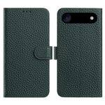 For iPhone Air Case Wallet Stand Litchi Texture Genuine Cow Leather Flip Phone Cover