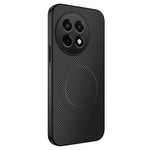 WANLONFENG magnetisk cover til OnePlus Ace 5 5G / OnePlus 13R 5G TQ-serien med kulfibertekstur, PC- og TPU-mobilcover