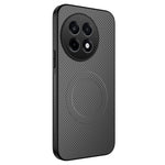 WANLONFENG magnetisk cover til OnePlus Ace 5 5G / OnePlus 13R 5G TQ-serien med kulfibertekstur, PC- og TPU-mobilcover