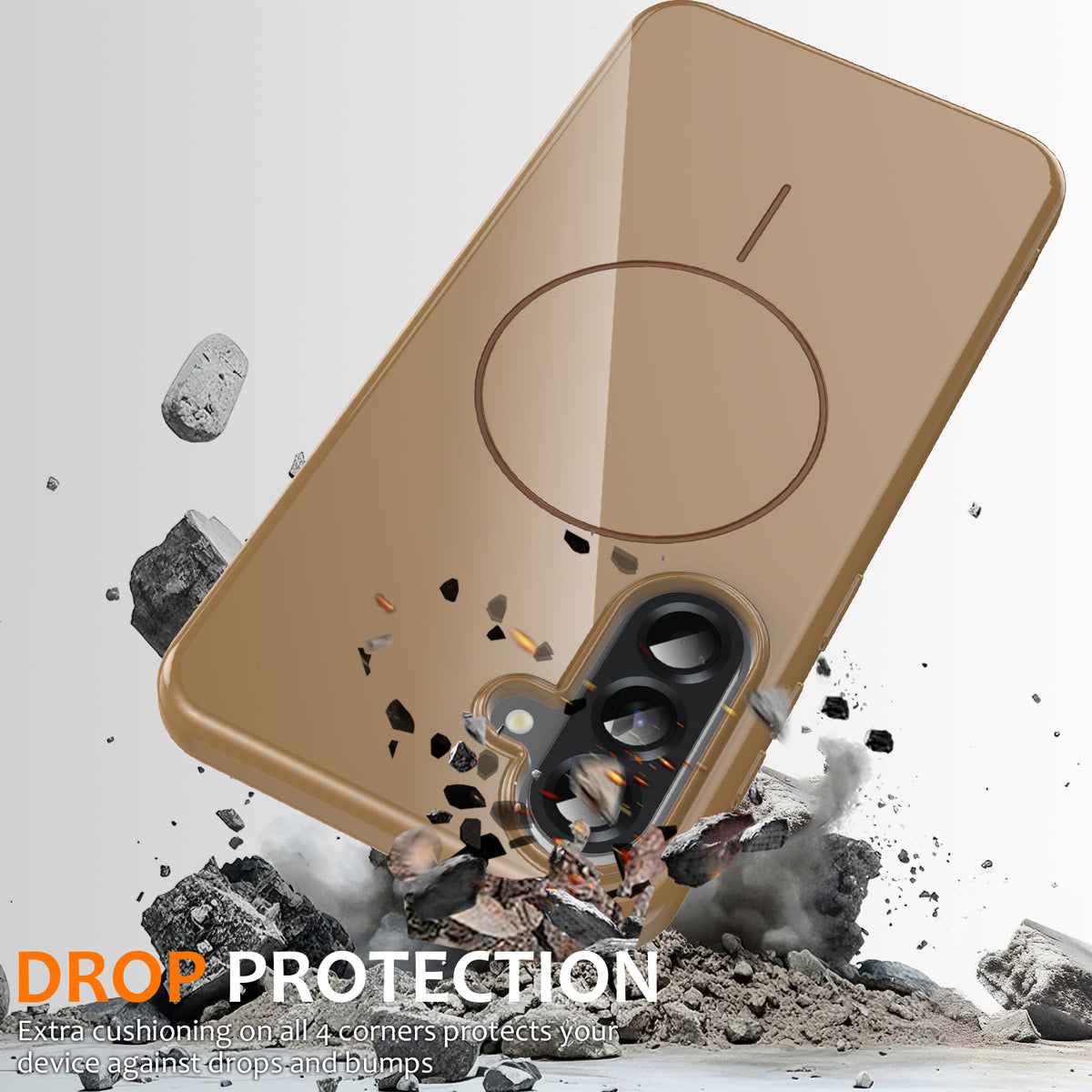 Samsung Galaxy M17 5G / F17 5G / A18 4G / A18 5G / A17 5G / A17 4G Magnetiskt skal TPU mobilbaksida med rem