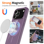 For iPhone 18 Pro / 17 Pro Magnetic Case Compatible with MagSafe TPU Phone Back Cover with Lanyard