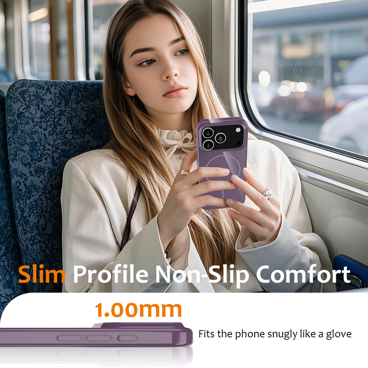 For iPhone 18 Pro / 17 Pro Magnetic Case Compatible with MagSafe TPU Phone Back Cover with Lanyard