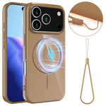 For iPhone 18 Pro / 17 Pro Magnetic Case Compatible with MagSafe TPU Phone Back Cover with Lanyard