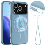 For iPhone 18 Pro / 17 Pro Magnetic Case Compatible with MagSafe TPU Phone Back Cover with Lanyard