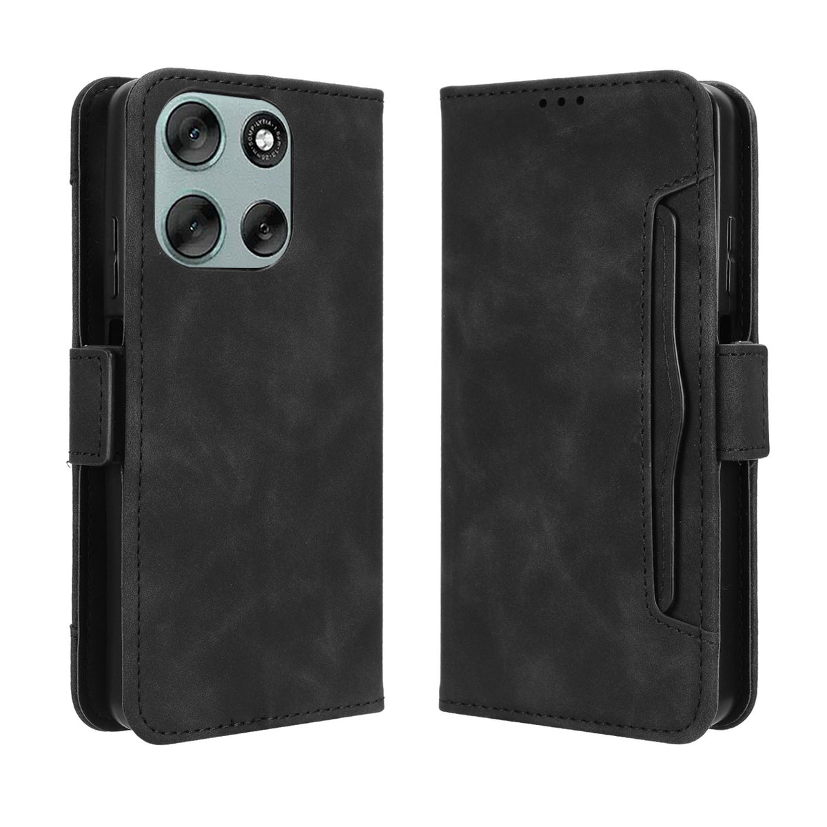 For Motorola Moto G56 5G Leather Case Phone Wallet Cover with Multiple Card Slots