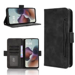 For Motorola Moto G56 5G Leather Case Phone Wallet Cover with Multiple Card Slots