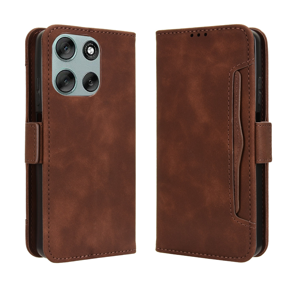 For Motorola Moto G56 5G Leather Case Phone Wallet Cover with Multiple Card Slots