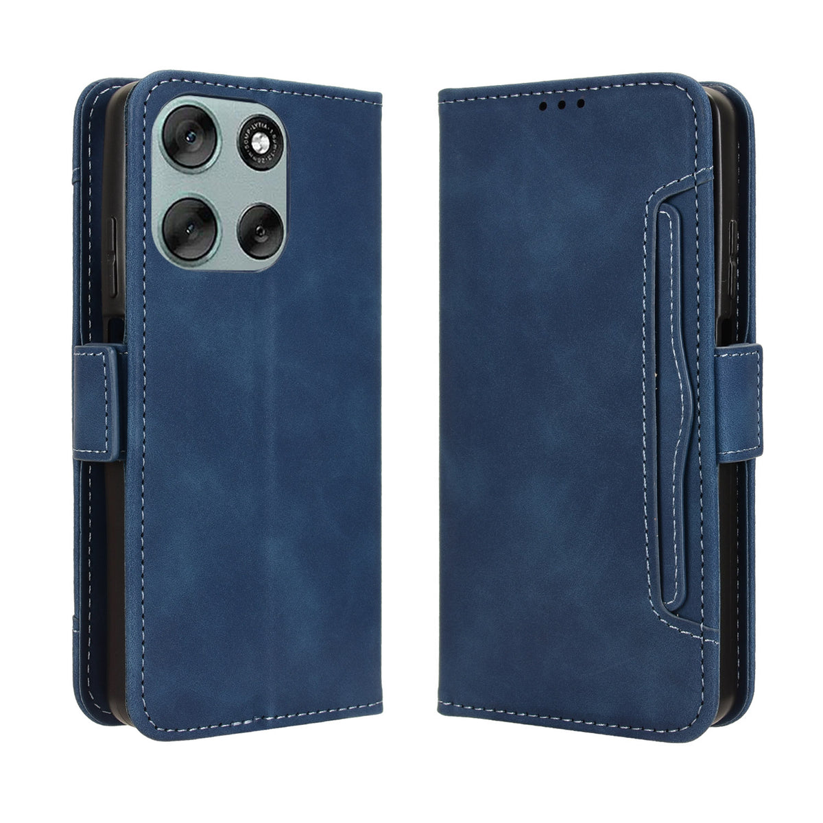 For Motorola Moto G56 5G Leather Case Phone Wallet Cover with Multiple Card Slots