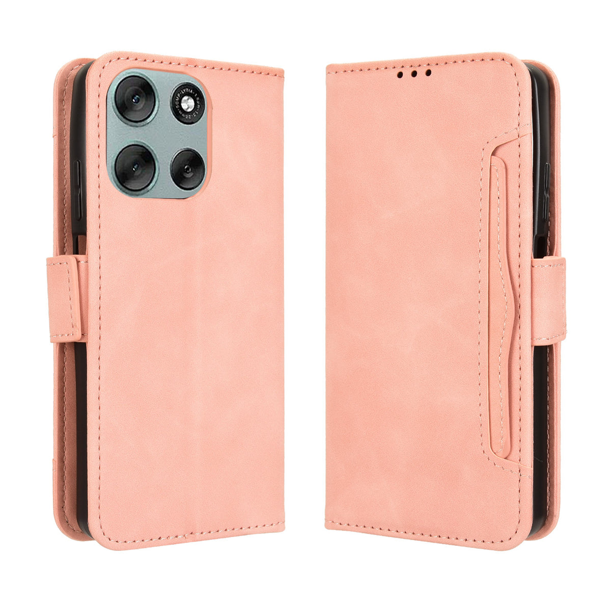 For Motorola Moto G56 5G Leather Case Phone Wallet Cover with Multiple Card Slots