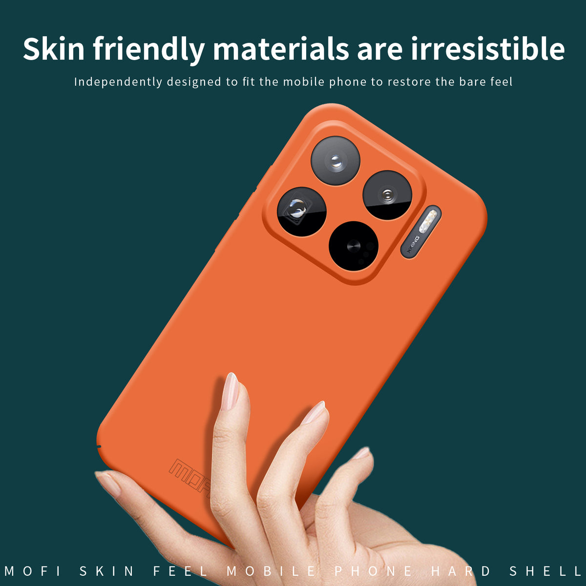 MOFI-mobilcover til Xiaomi 15S Pro, JK Qin-serien, Skin-Touch, mat, fingeraftryksbestandig bagside