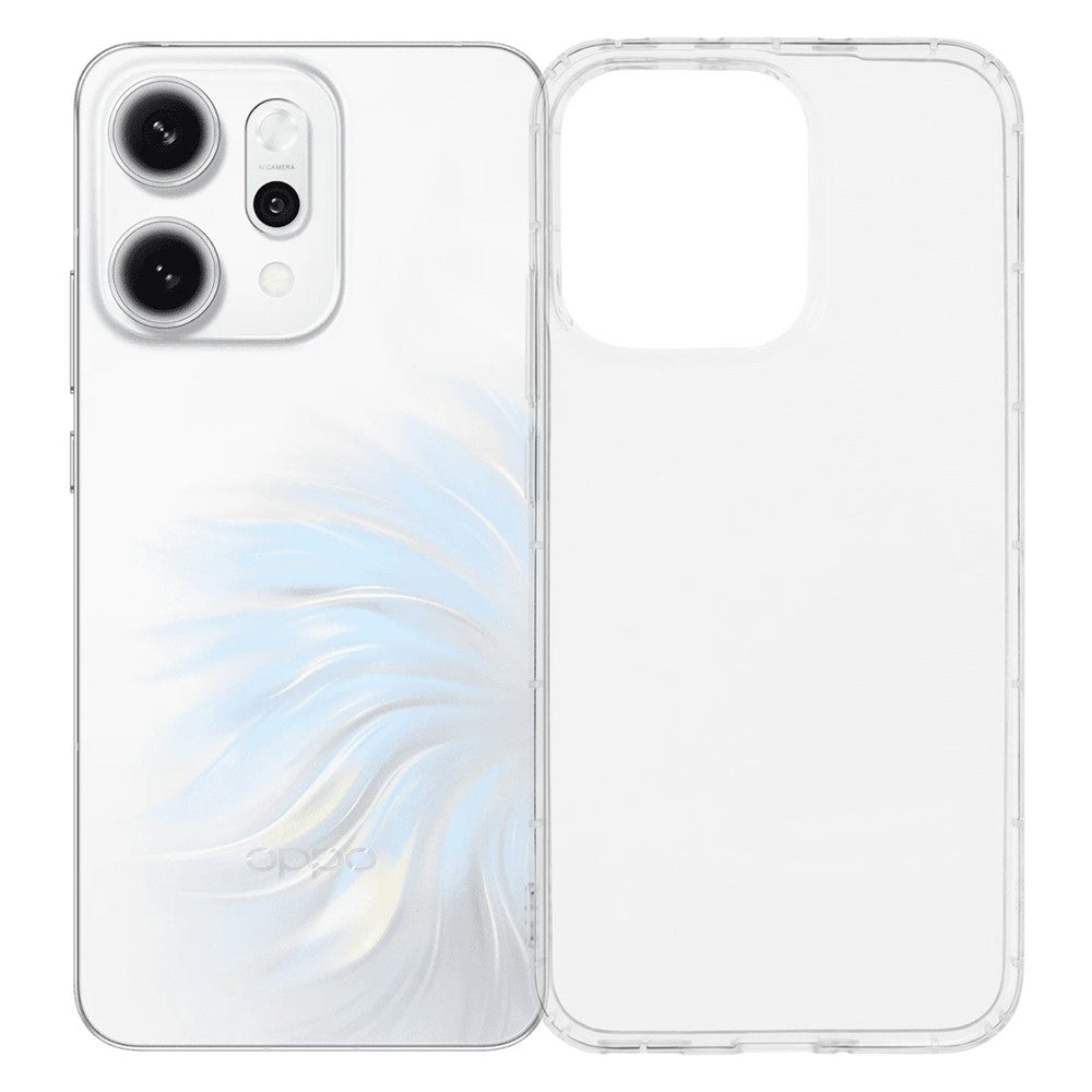 Oppo Reno14 Pro 5G (Global) Skal Transparent TPU mobil Baksida Airbagskydd