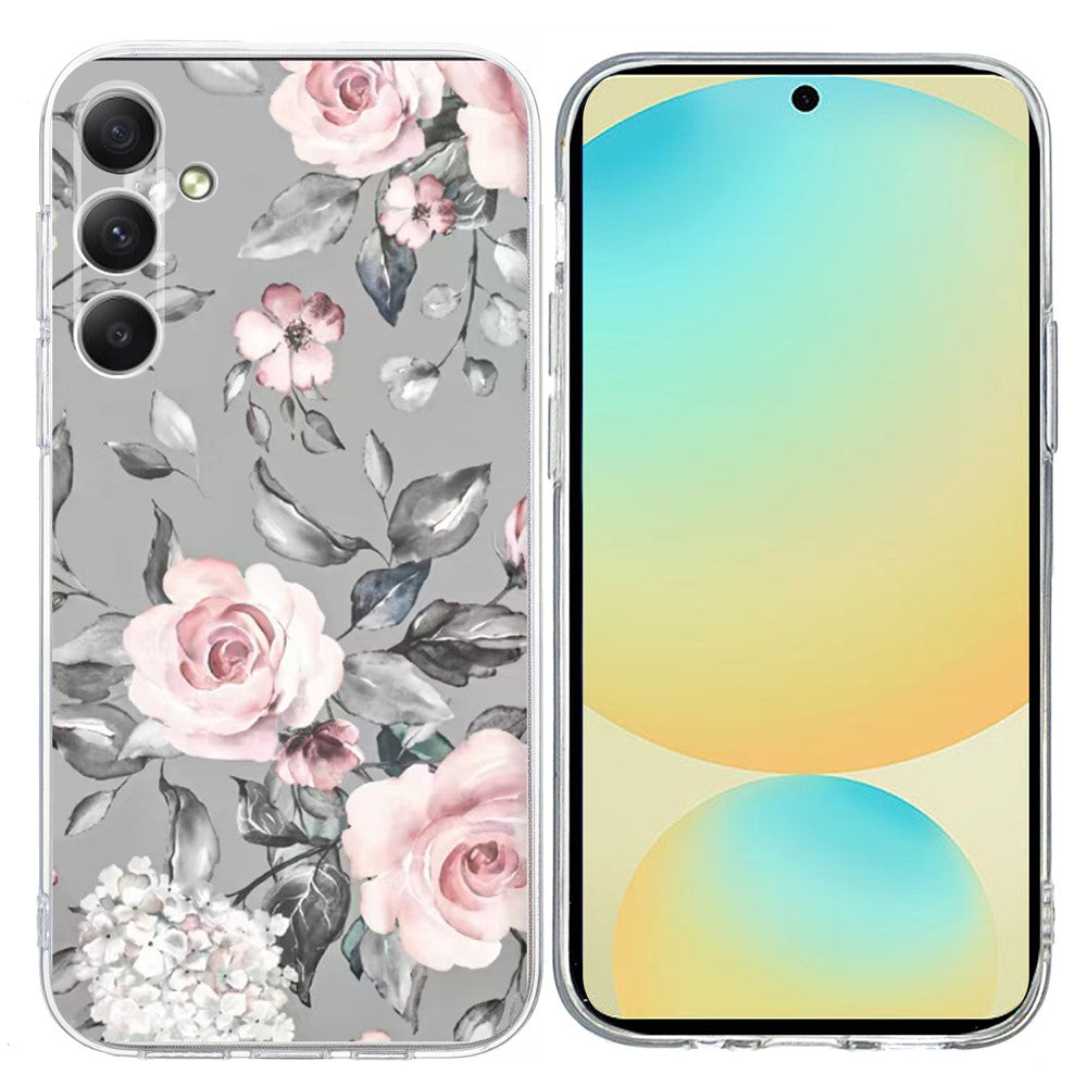 Samsung Galaxy A18 5G / A18 4G / A17 5G / A17 4G / A26 5G skal mönstertryck stötsäkert mjukt TPU mobilskal