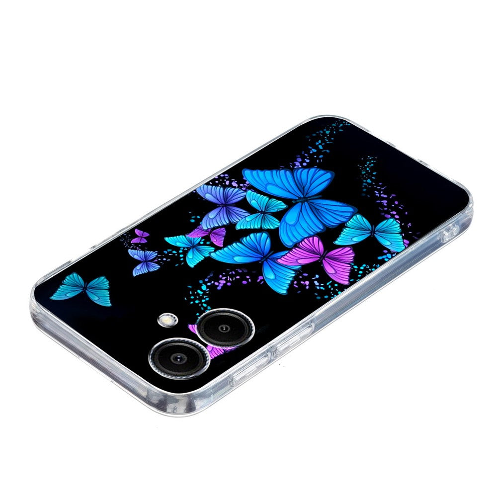 Til Samsung Galaxy A08 5G / A08 4G / A07 4G cover mønsterprint stødsikkert blødt TPU telefoncover