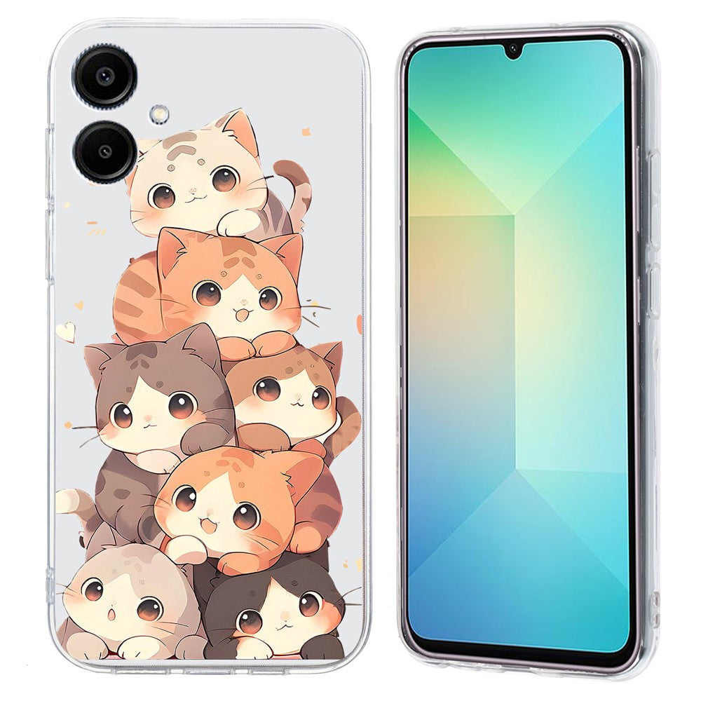 Til Samsung Galaxy A08 5G / A08 4G / A07 4G cover mønsterprint stødsikkert blødt TPU telefoncover