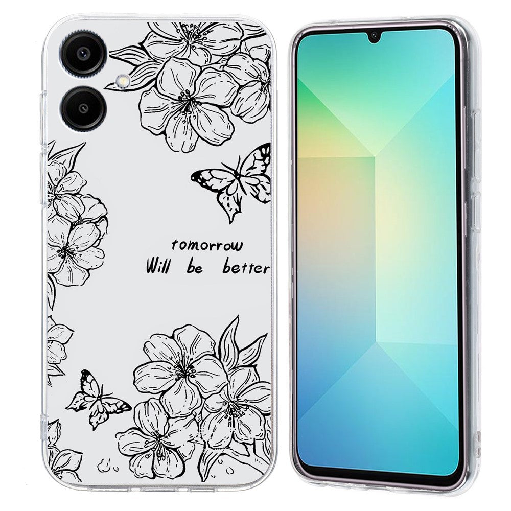Til Samsung Galaxy A08 5G / A08 4G / A07 4G cover mønsterprint stødsikkert blødt TPU telefoncover