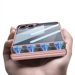 GKK For Samsung Galaxy Z Flip7 5G Case with Clear Screen Film Magnetic Hinge Protection Phone Cover