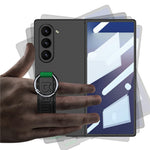 GKK For Samsung Galaxy Z Fold7 5G Wristband Phone Case Folding Cover with HD Screen Protector
