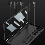 GKK til Samsung Galaxy Z Fold7 5G-cover med klar skærmfilm, magnetisk hængsel og støttefod