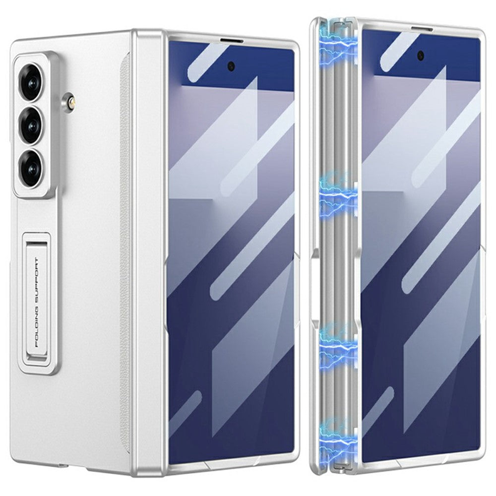 GKK til Samsung Galaxy Z Fold7 5G-cover med klar skærmfilm, magnetisk hængsel og støttefod