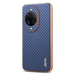 AZNS For Huawei nova 14 Pro 5G Case Electroplating Carbon Fiber Texture PU + TPU Phone Cover