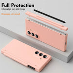 For Samsung Galaxy Z Fold7 5G Case Hinge Protection PC Phone Cover with Stylus / Stylus Slot