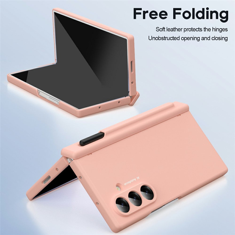 For Samsung Galaxy Z Fold7 5G Case Hinge Protection PC Phone Cover with Stylus / Stylus Slot